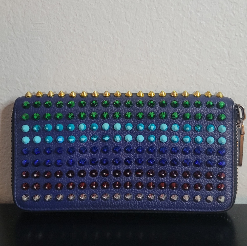 Christian Louboutin Panettone Long Wallet Multicolor Studs - Picture 3 of 15